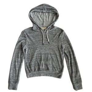 Alice + Olivia Air‎ Women's Gray Rowen Cropped Hoodie Extra Small